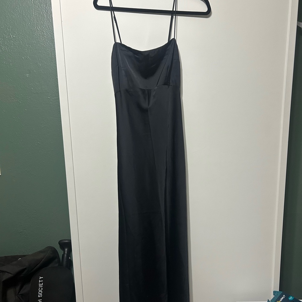 Elegant Black Abercrombie and fitch silk dress